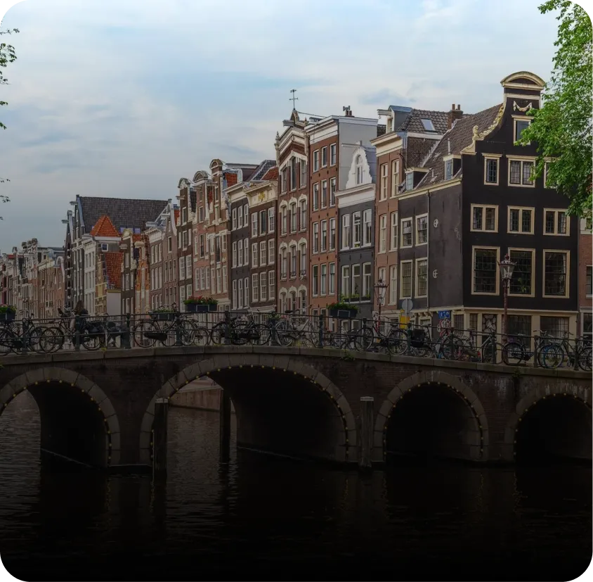 Amsterdam, Netherlands — Cryptic crypto marketing office, gateway to EU markets