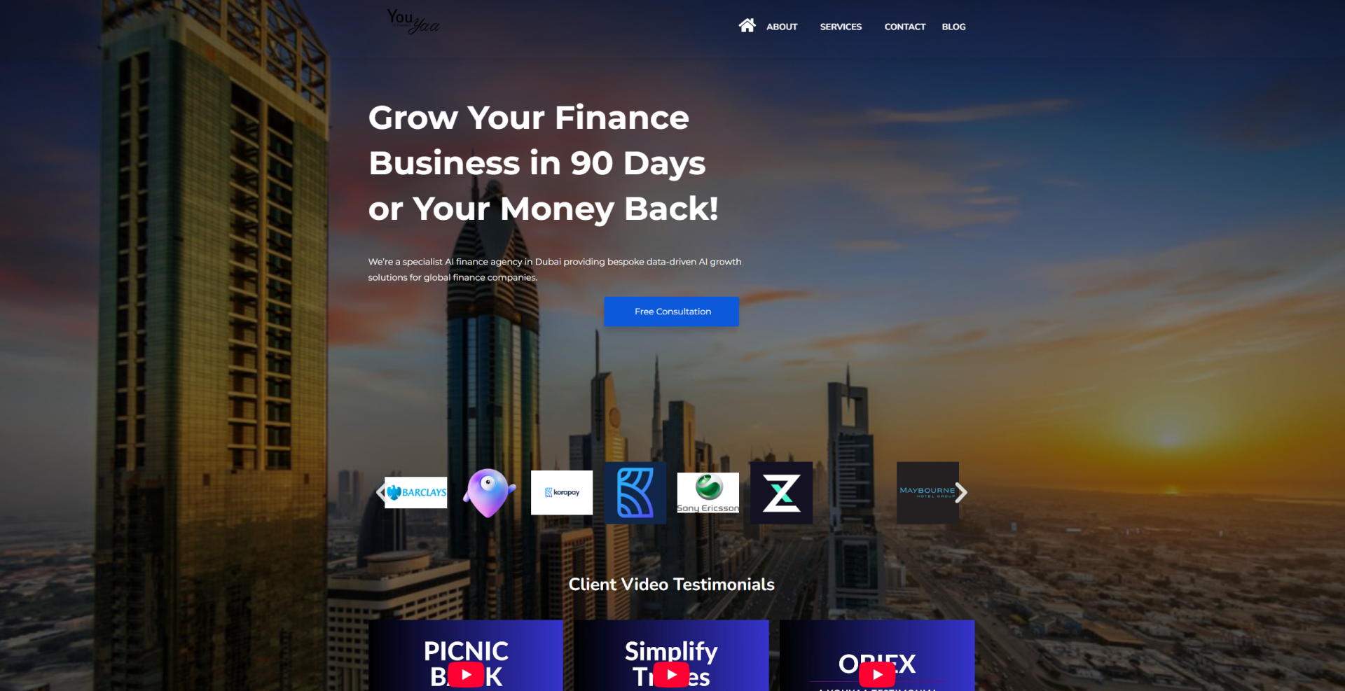 YouYaa AI finance marketing agency Dubai - grow your finance business with data-driven AI growth solutions