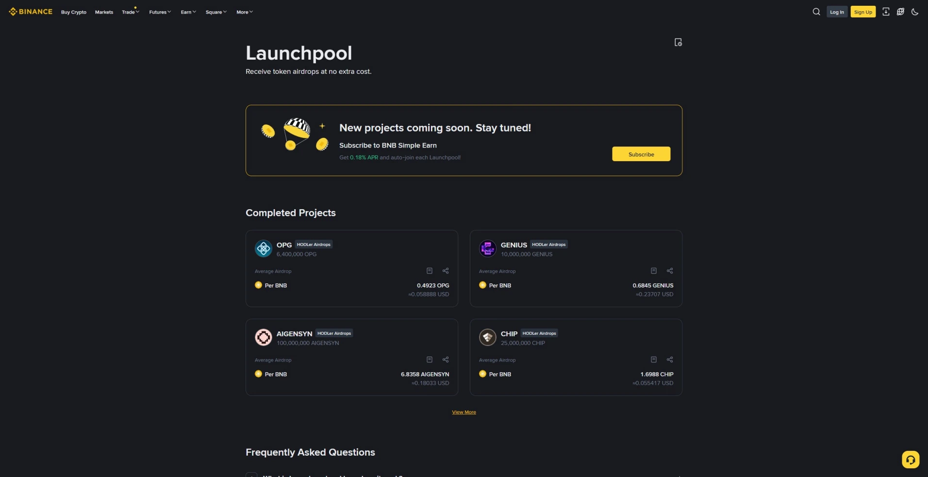 Binance Launchpad