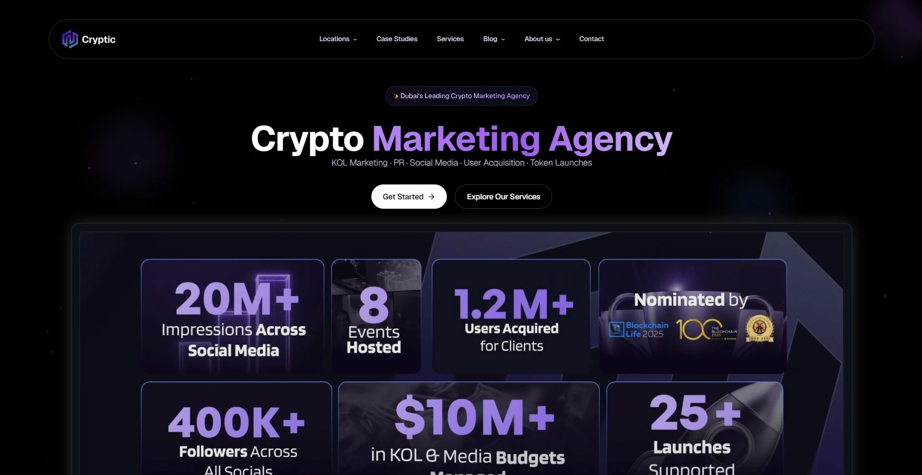 Cryptic crypto marketing agency