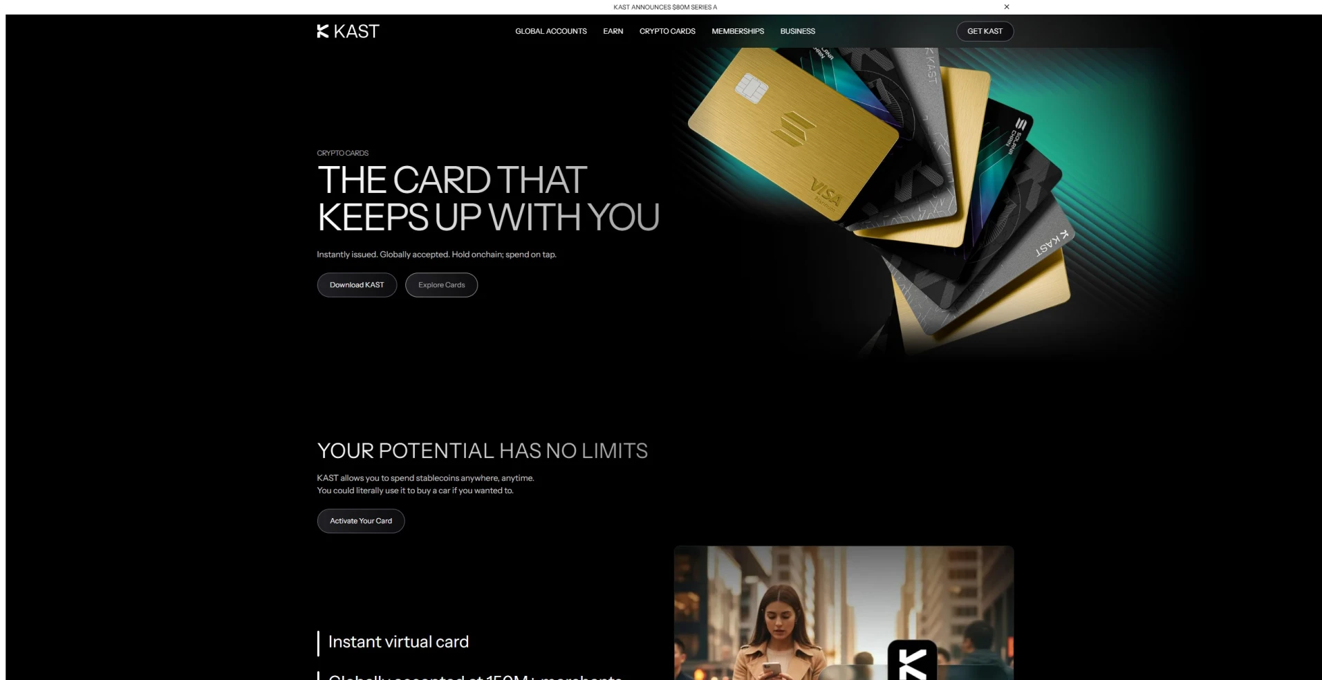 KAST Card Website