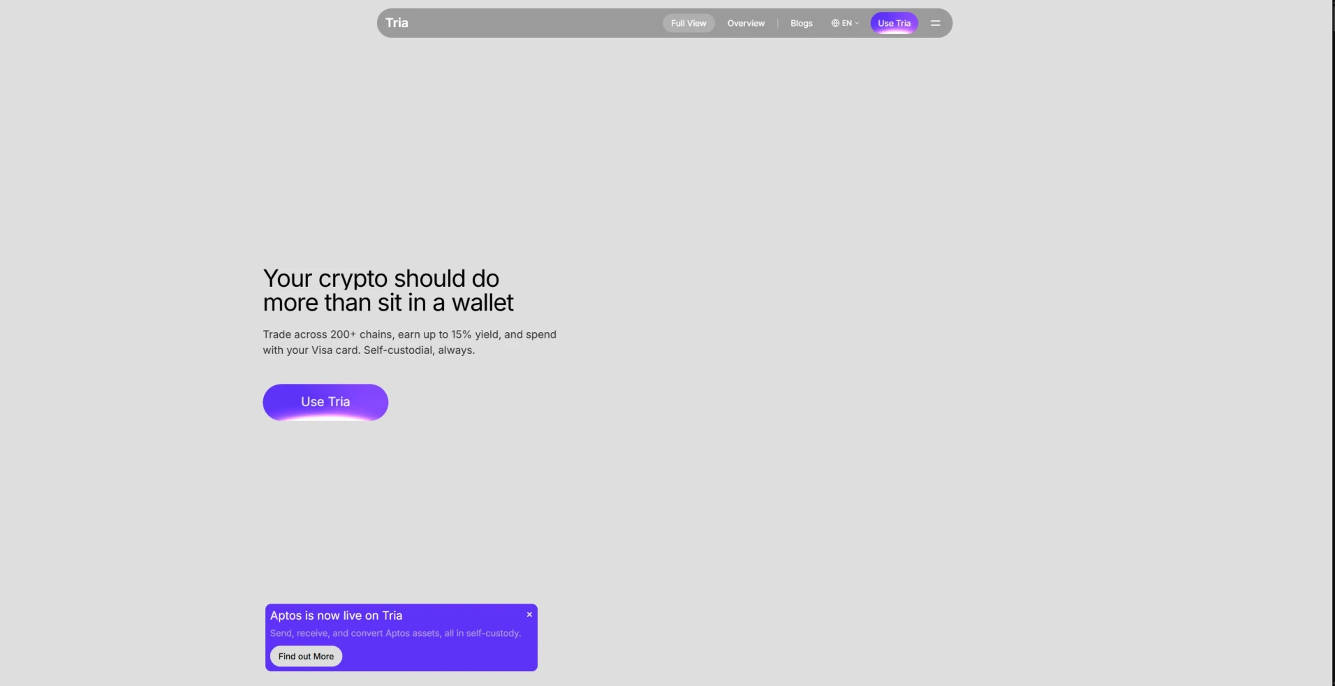 Tria Card Website