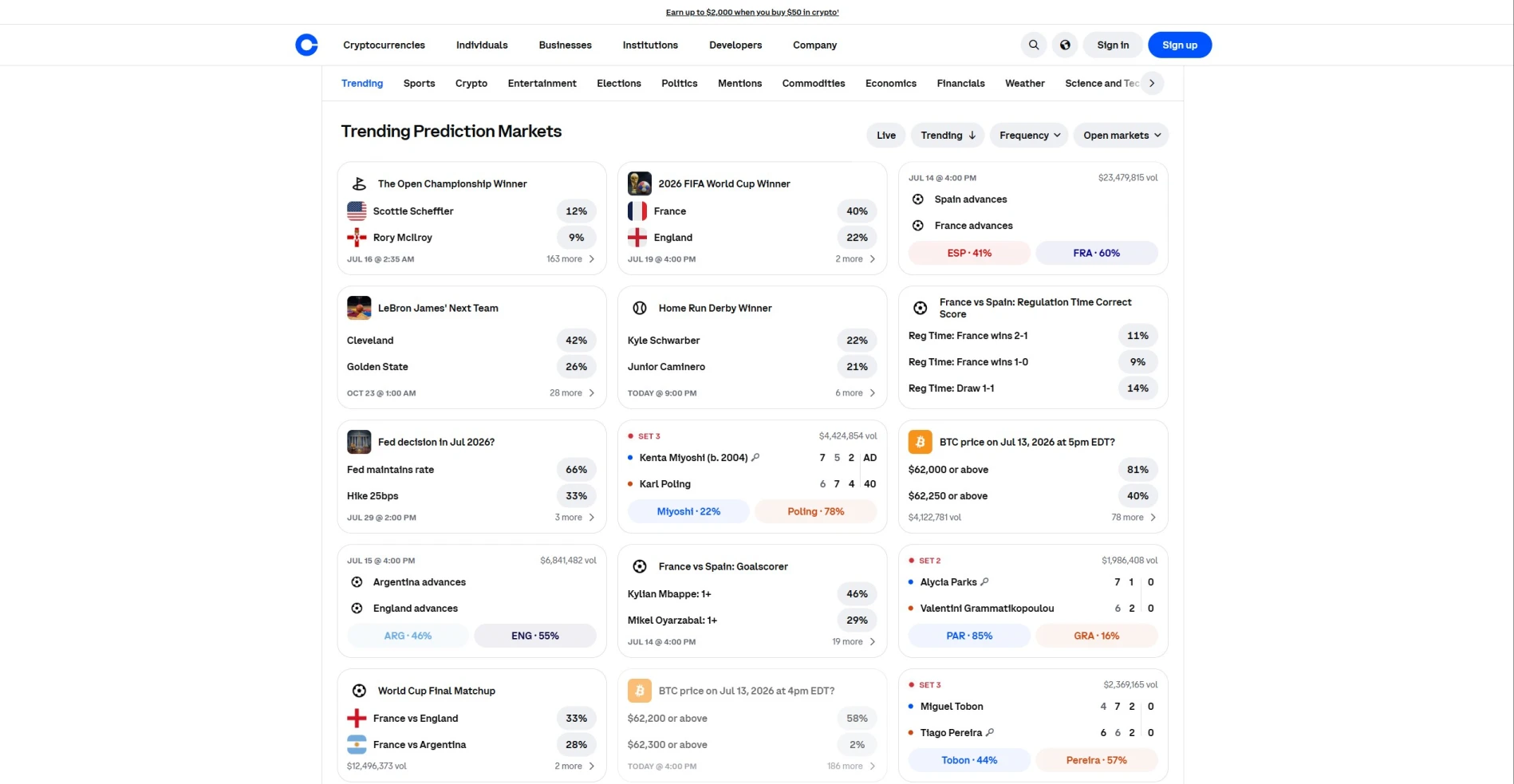 Coinbase Predict