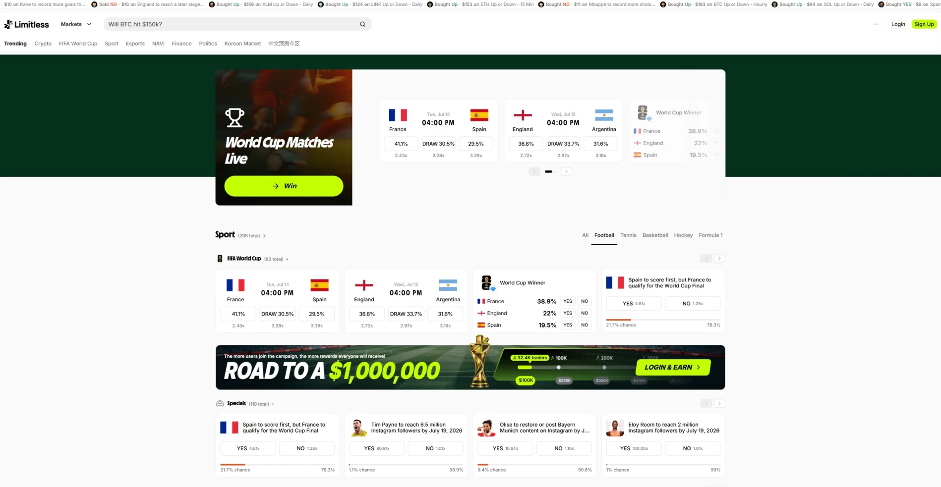 Limitless Website