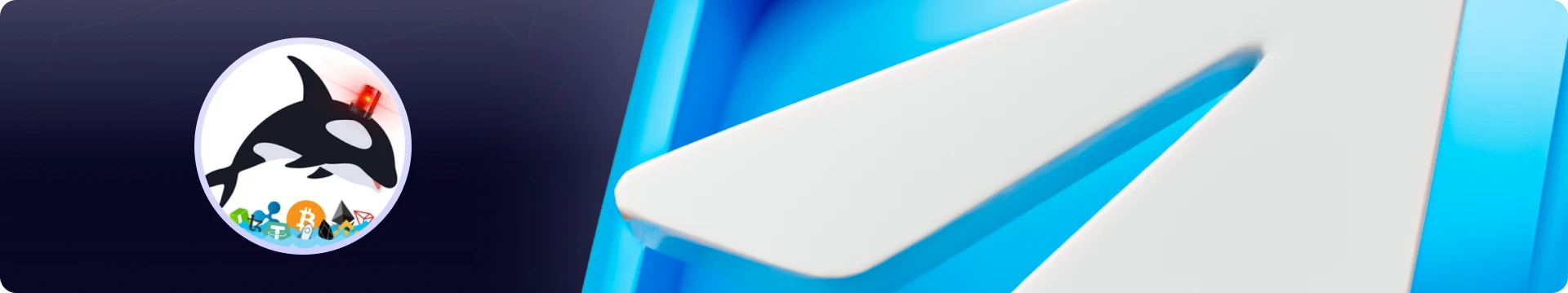 Whale Alert Telegram channel banner for real-time on-chain whale transaction tracking