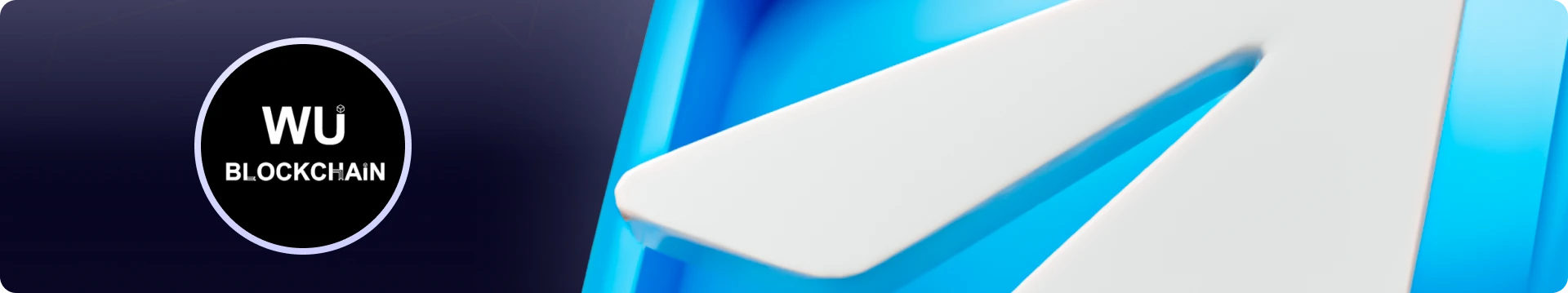 Wu Blockchain News Telegram channel banner covering Asian crypto markets and Chinese regulation