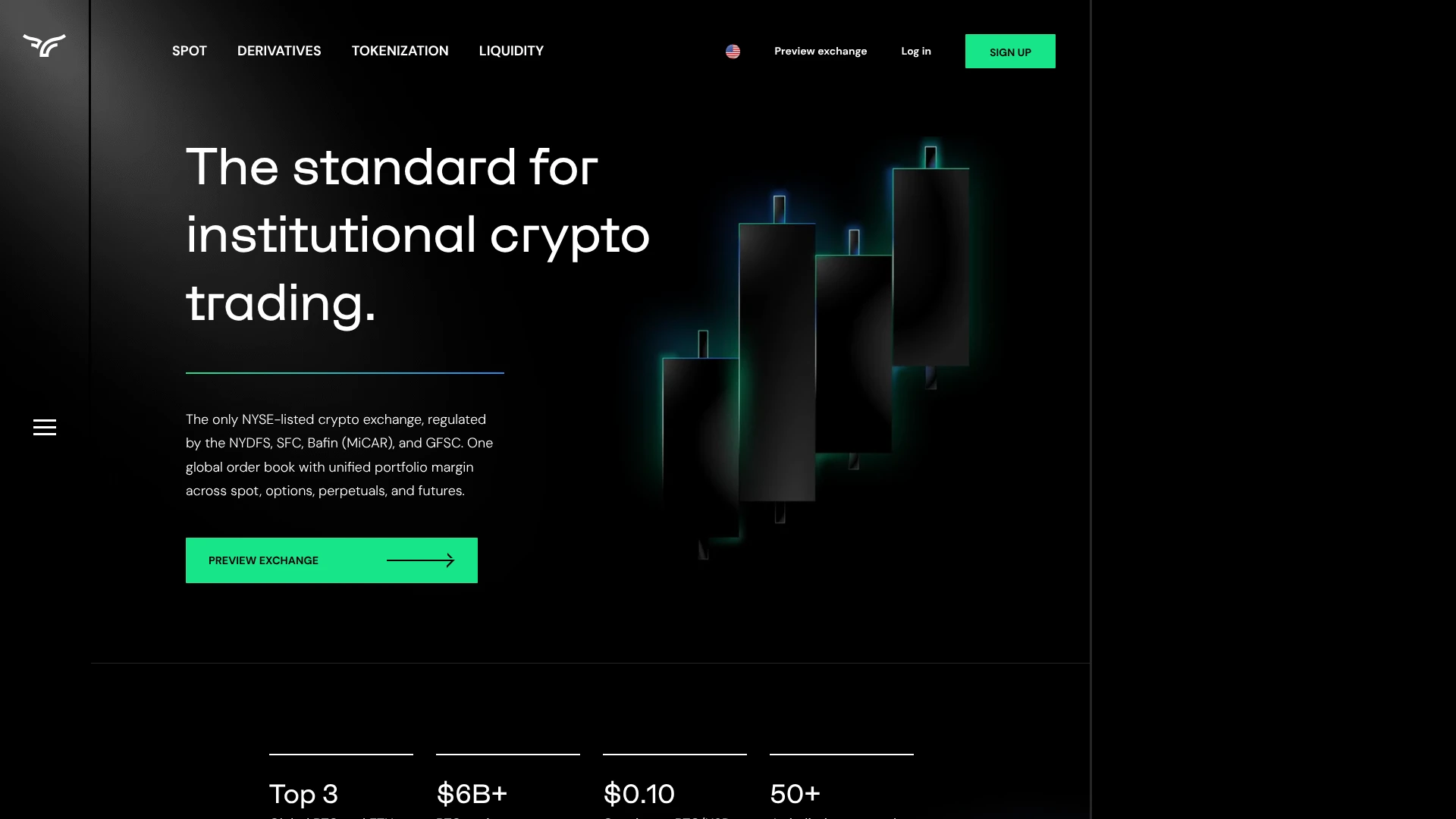 Bullish homepage, The standard for institutional crypto trading, one of the bitcoin treasury companies