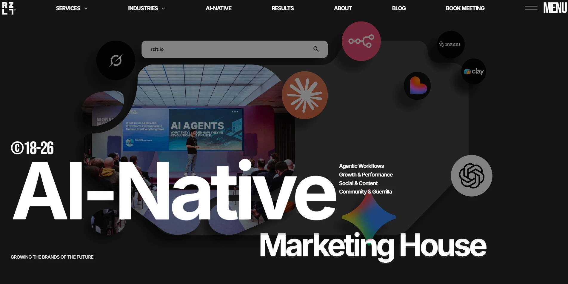 RZLT Web3 growth agency homepage